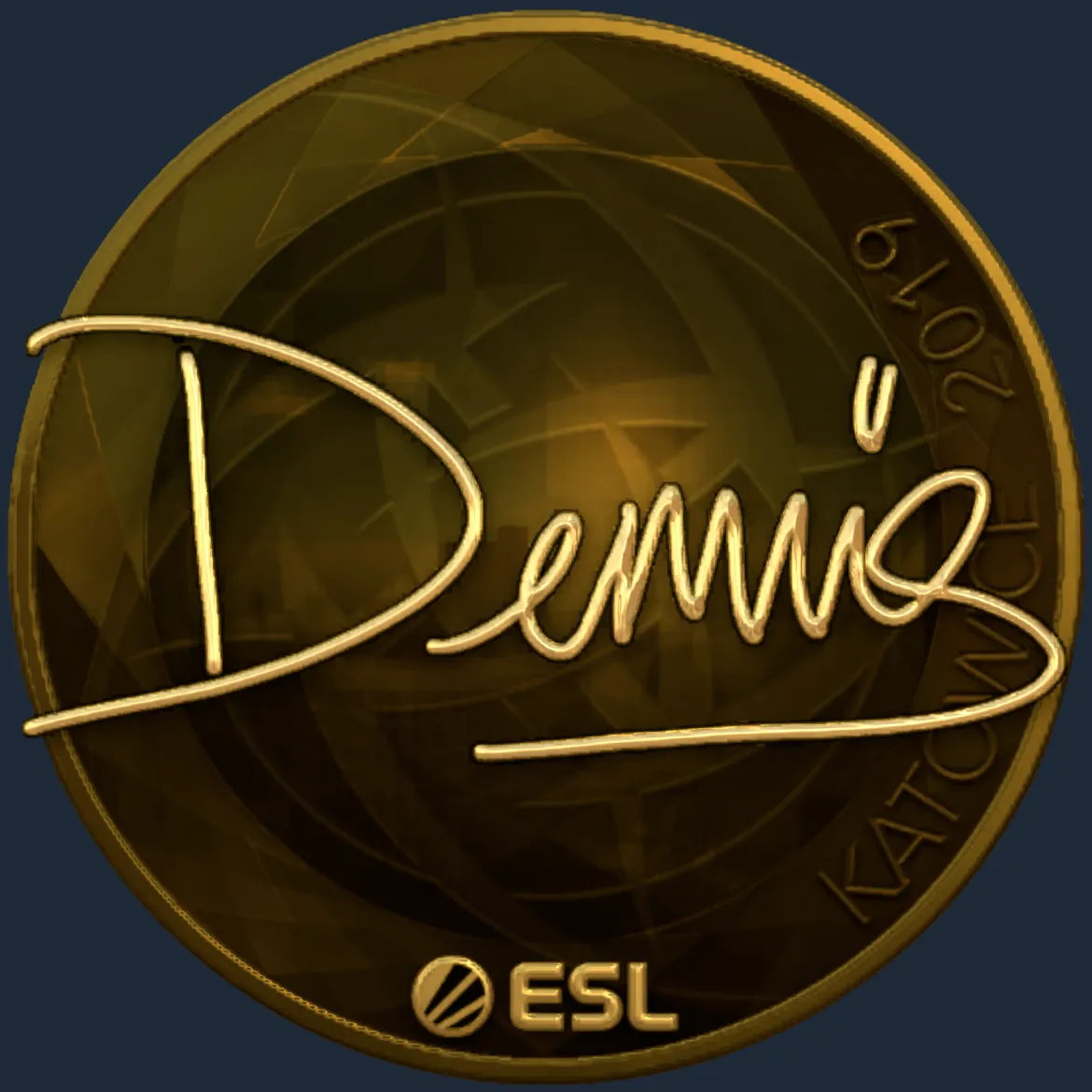 Sticker | dennis (Gold) | Katowice 2019