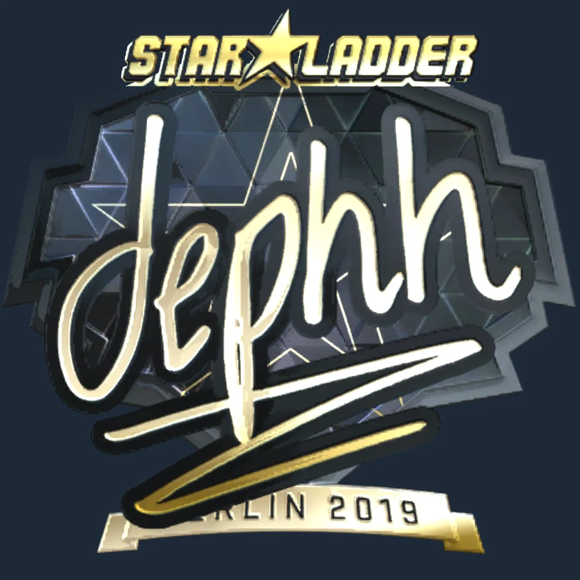 Sticker | dephh (Gold) | Berlin 2019