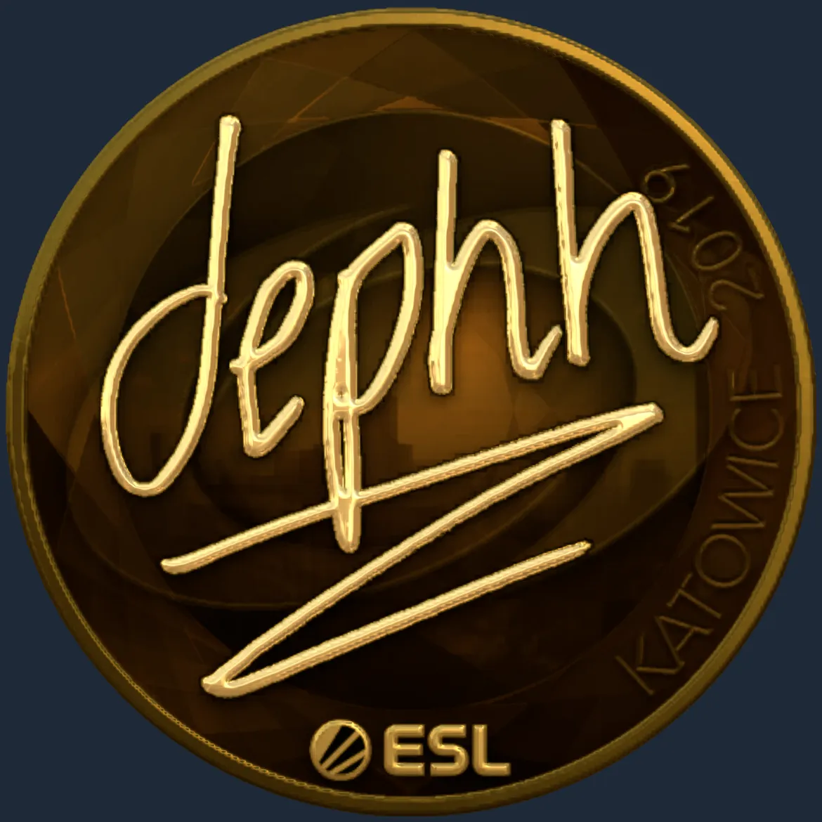 Sticker | dephh (Gold) | Katowice 2019