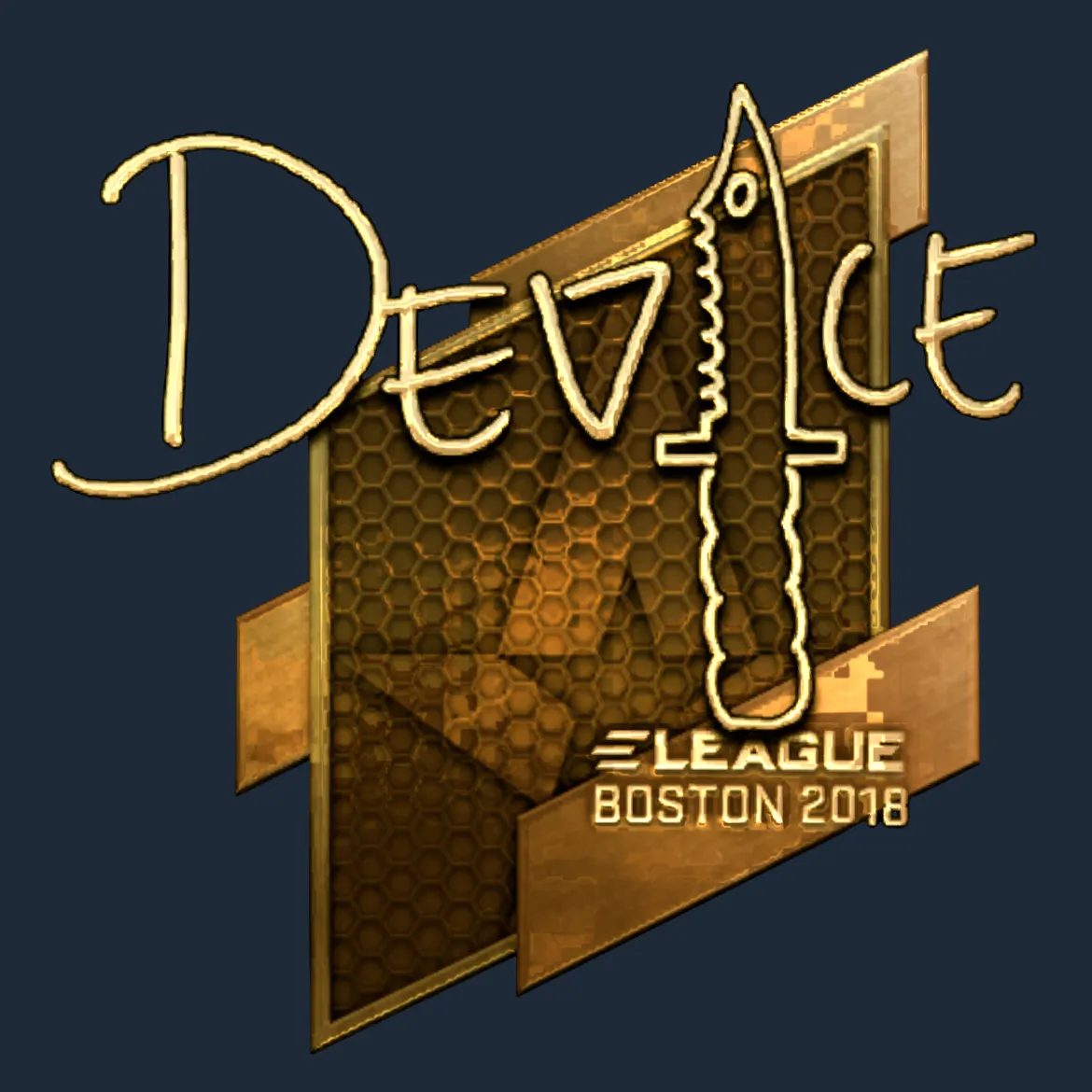Sticker | device (Gold) | Boston 2018