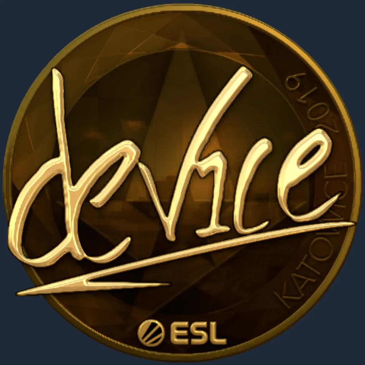 Sticker | device (Gold) | Katowice 2019