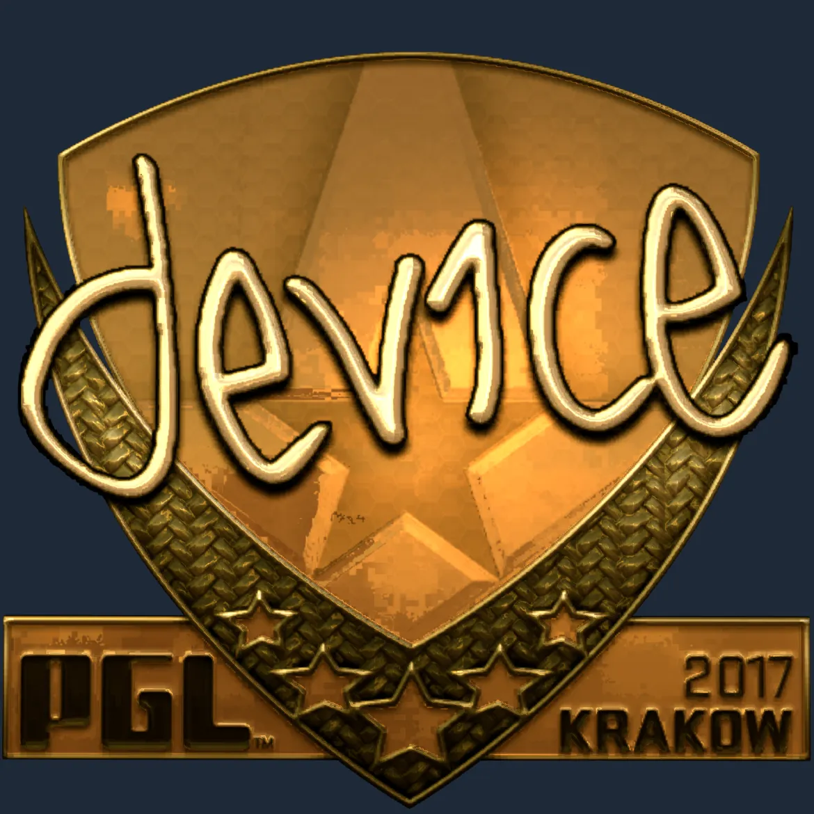 Sticker | device (Gold) | Krakow 2017