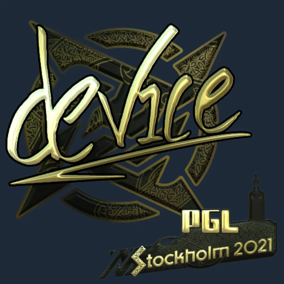 Sticker | device (Gold) | Stockholm 2021
