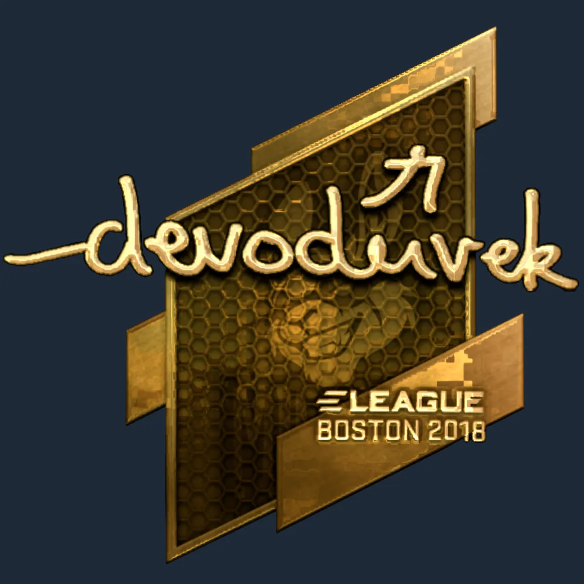 Sticker | devoduvek (Gold) | Boston 2018