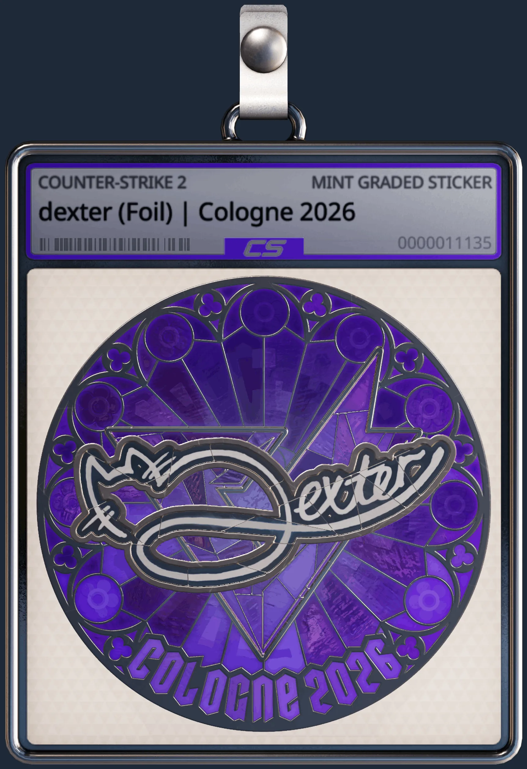 Sticker | dexter (Foil) | Cologne 2026