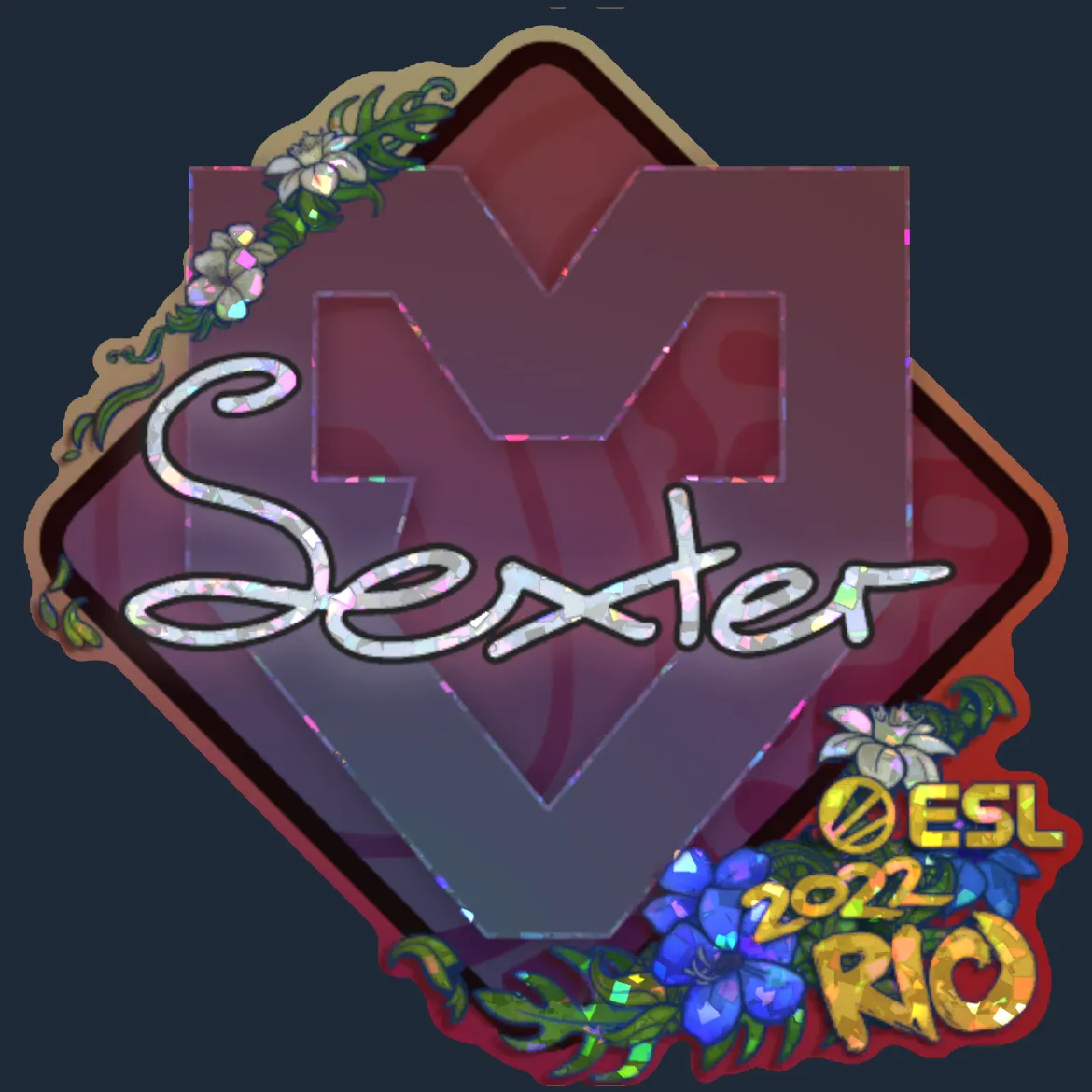 Sticker | dexter (Glitter) | Rio 2022