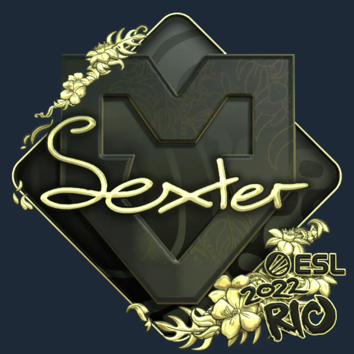 Sticker | dexter (Gold) | Rio 2022