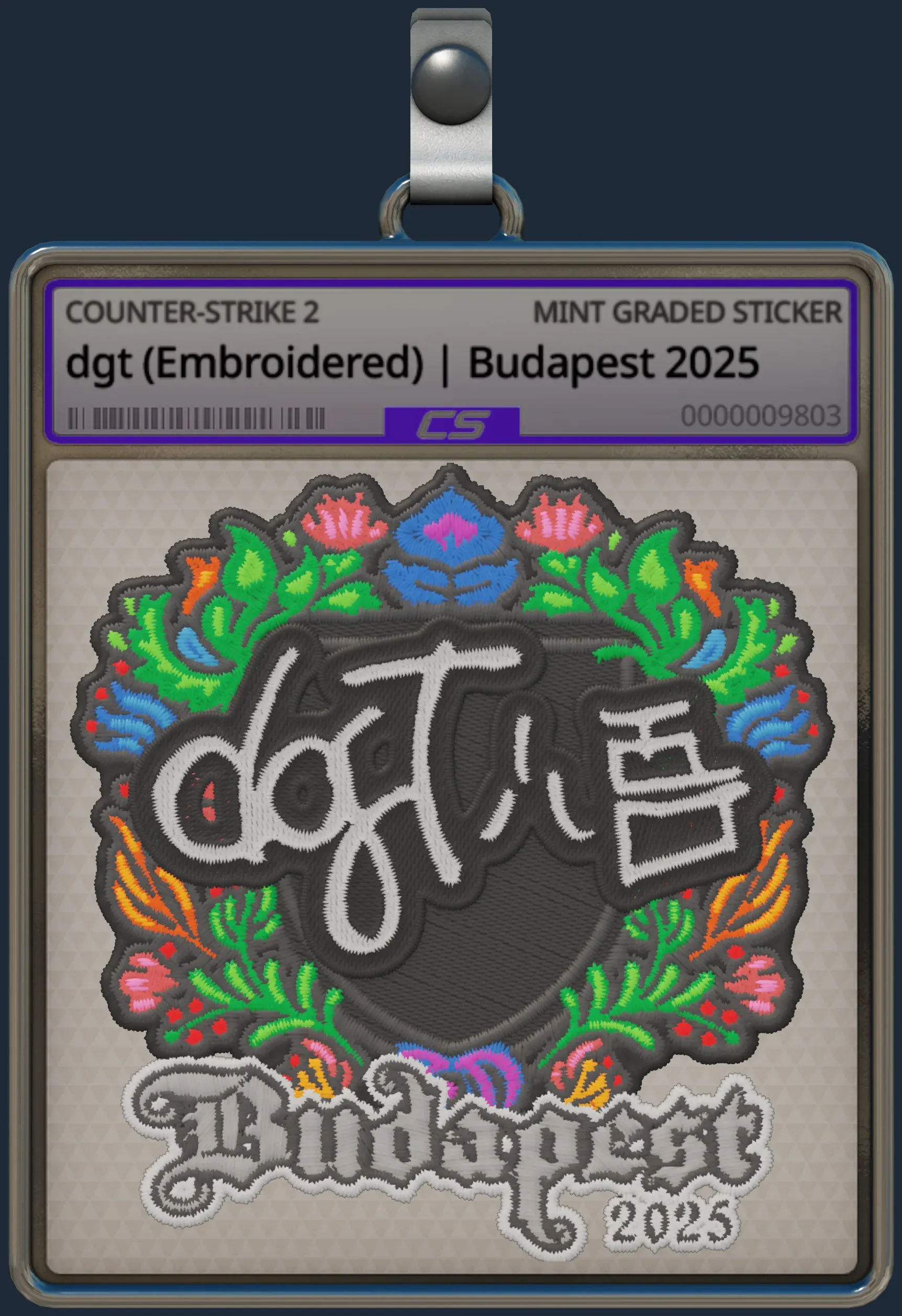 Sticker | dgt (Embroidered) | Budapest 2025