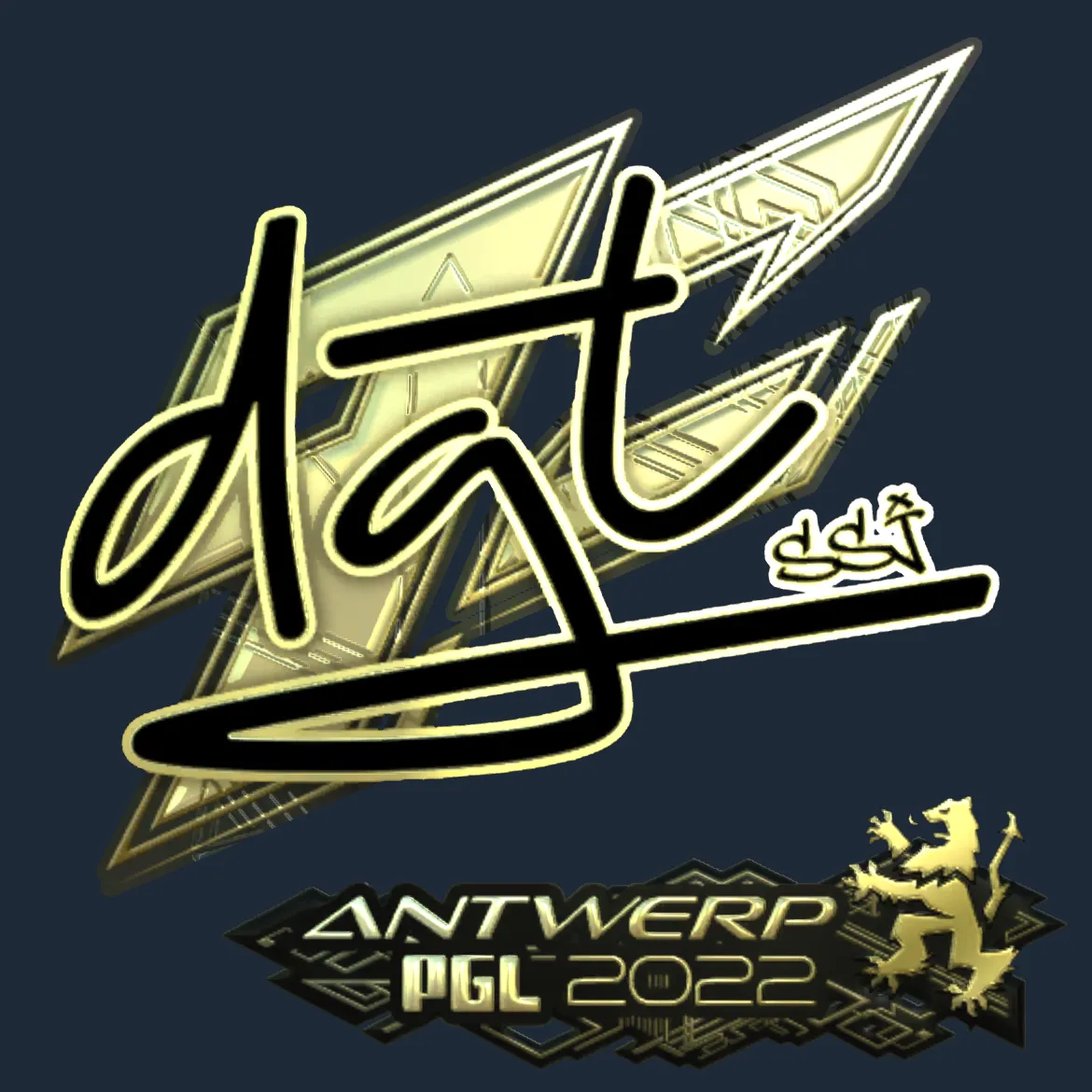 Sticker | dgt (Gold) | Antwerp 2022
