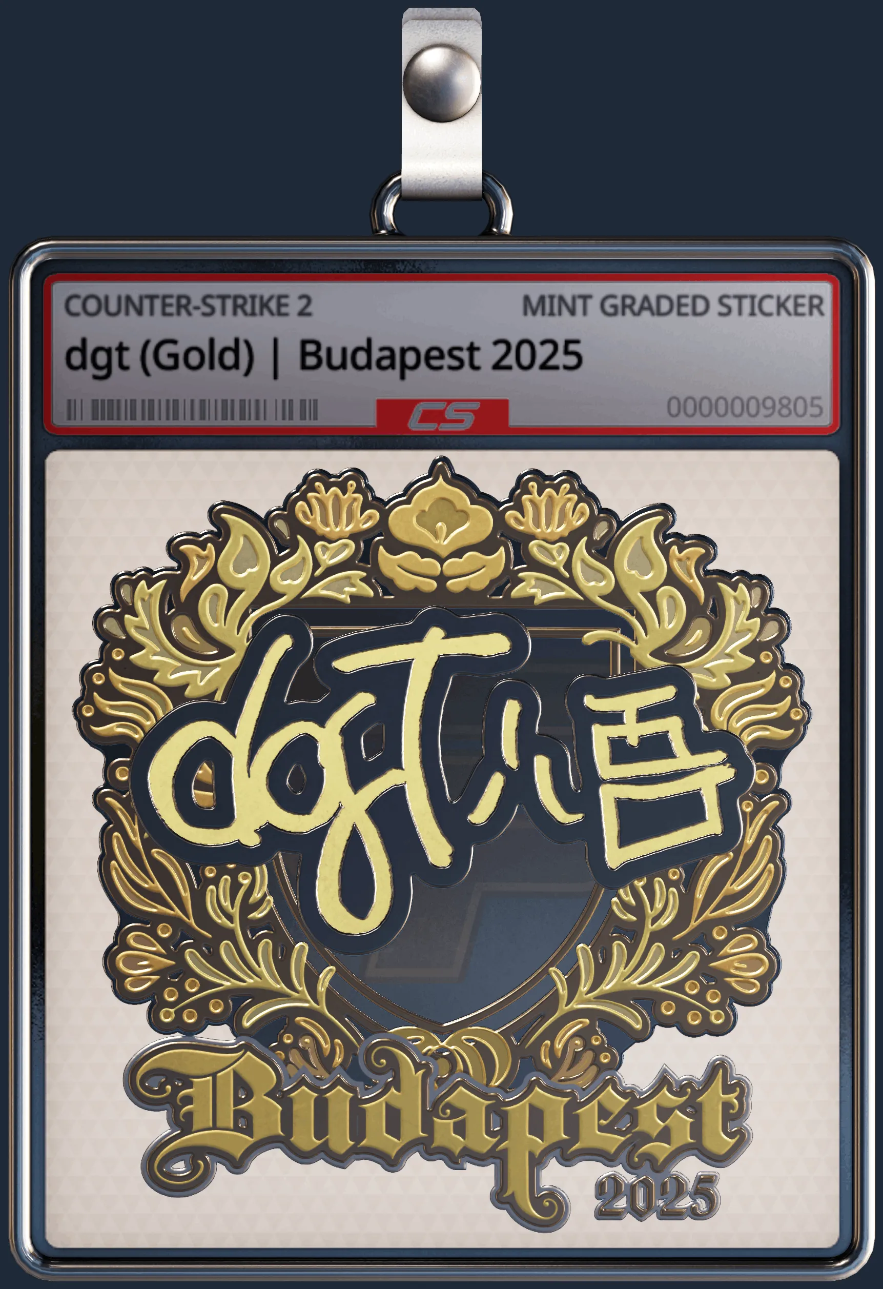 Sticker | dgt (Gold) | Budapest 2025