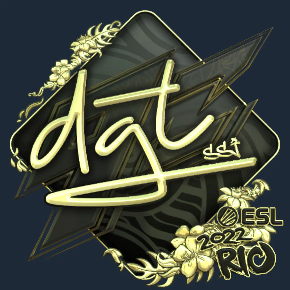 Sticker | dgt (Gold) | Rio 2022