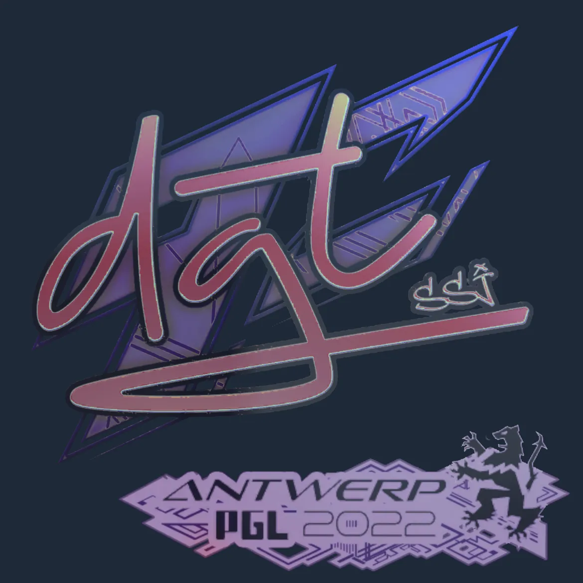 Sticker | dgt (Holo) | Antwerp 2022