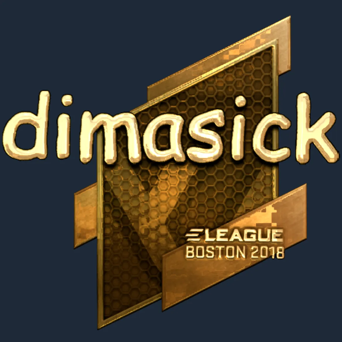 Sticker | dimasick (Gold) | Boston 2018