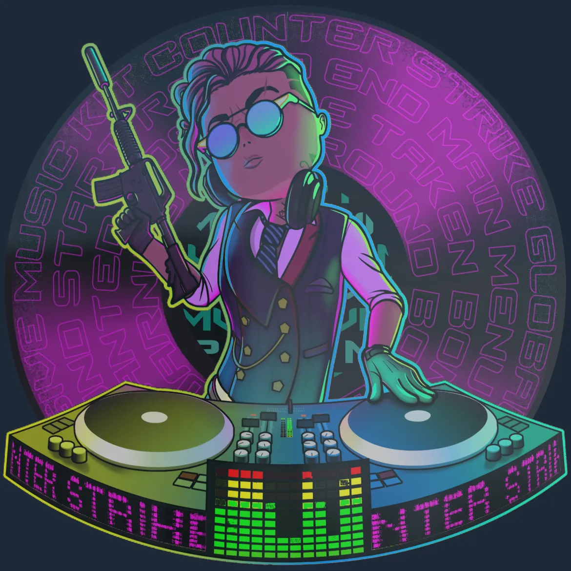 Sticker | DJ Safecracker (Lenticular)