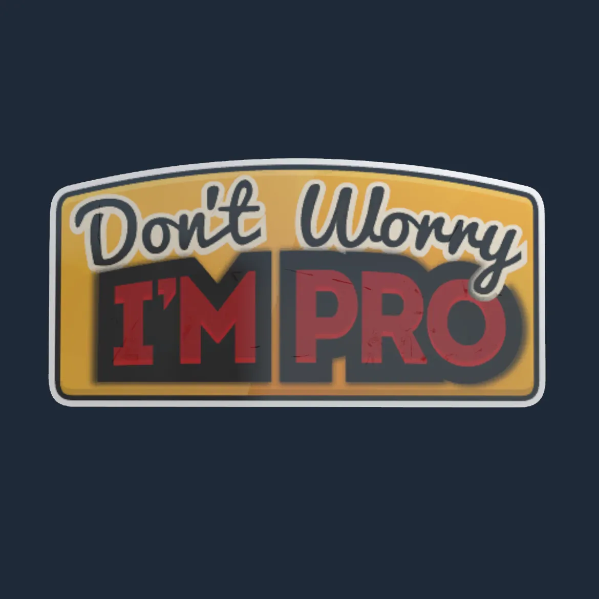 Sticker | Don't Worry, I'm Pro