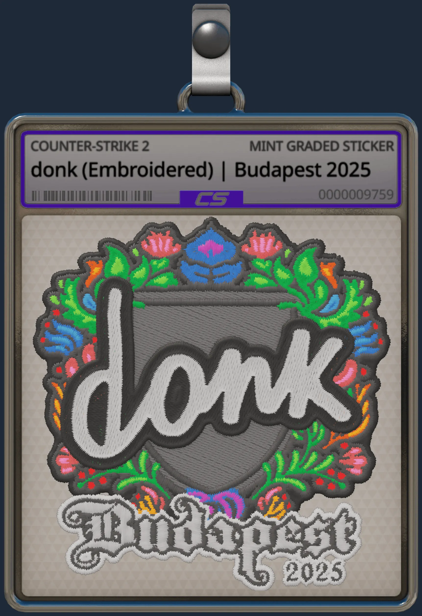 Sticker | donk (Embroidered) | Budapest 2025