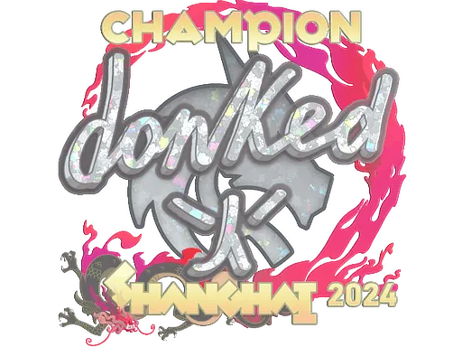 Sticker | donk (Glitter, Champion) | Shanghai 2024