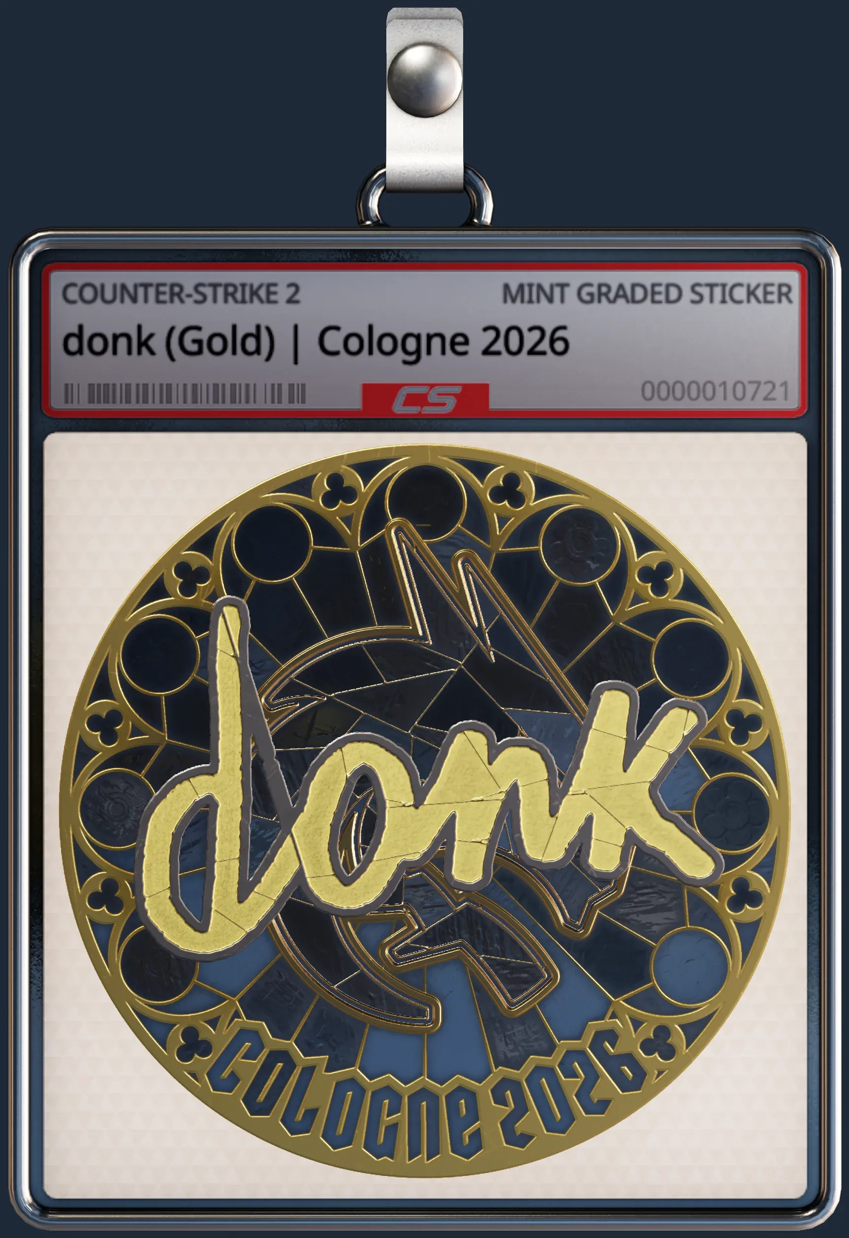 Sticker | donk (Gold) | Cologne 2026