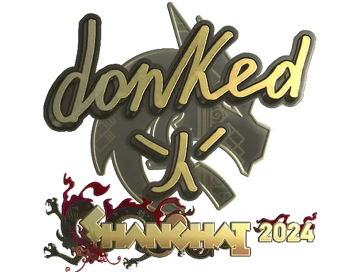 Sticker | donk (Gold) | Shanghai 2024
