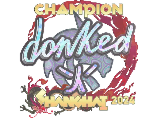 Sticker | donk (Holo, Champion) | Shanghai 2024