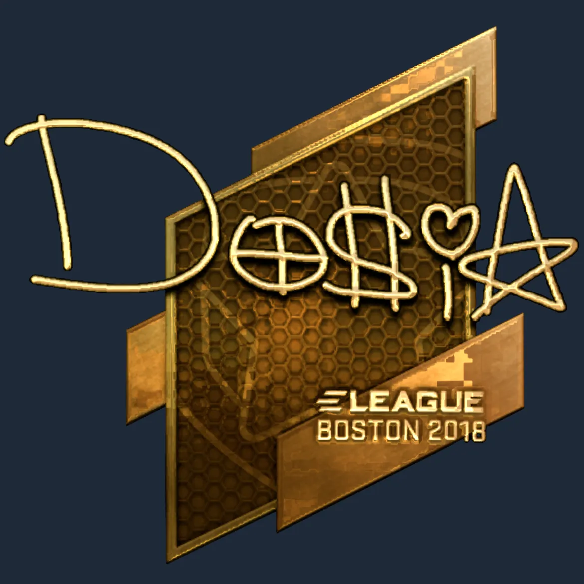 Sticker | Dosia (Gold) | Boston 2018