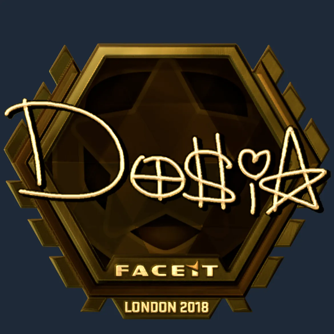 Sticker | Dosia (Gold) | London 2018