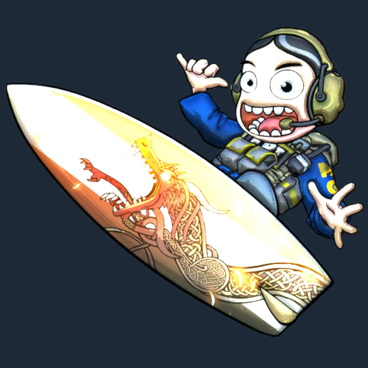 Sticker | Dragon Lore Surf Ava (Foil)