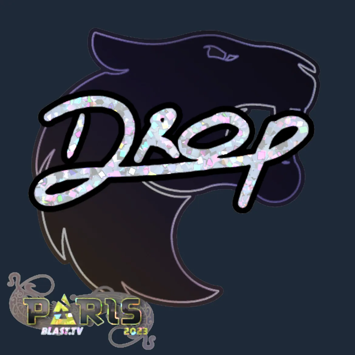Sticker | drop (Glitter) | Paris 2023