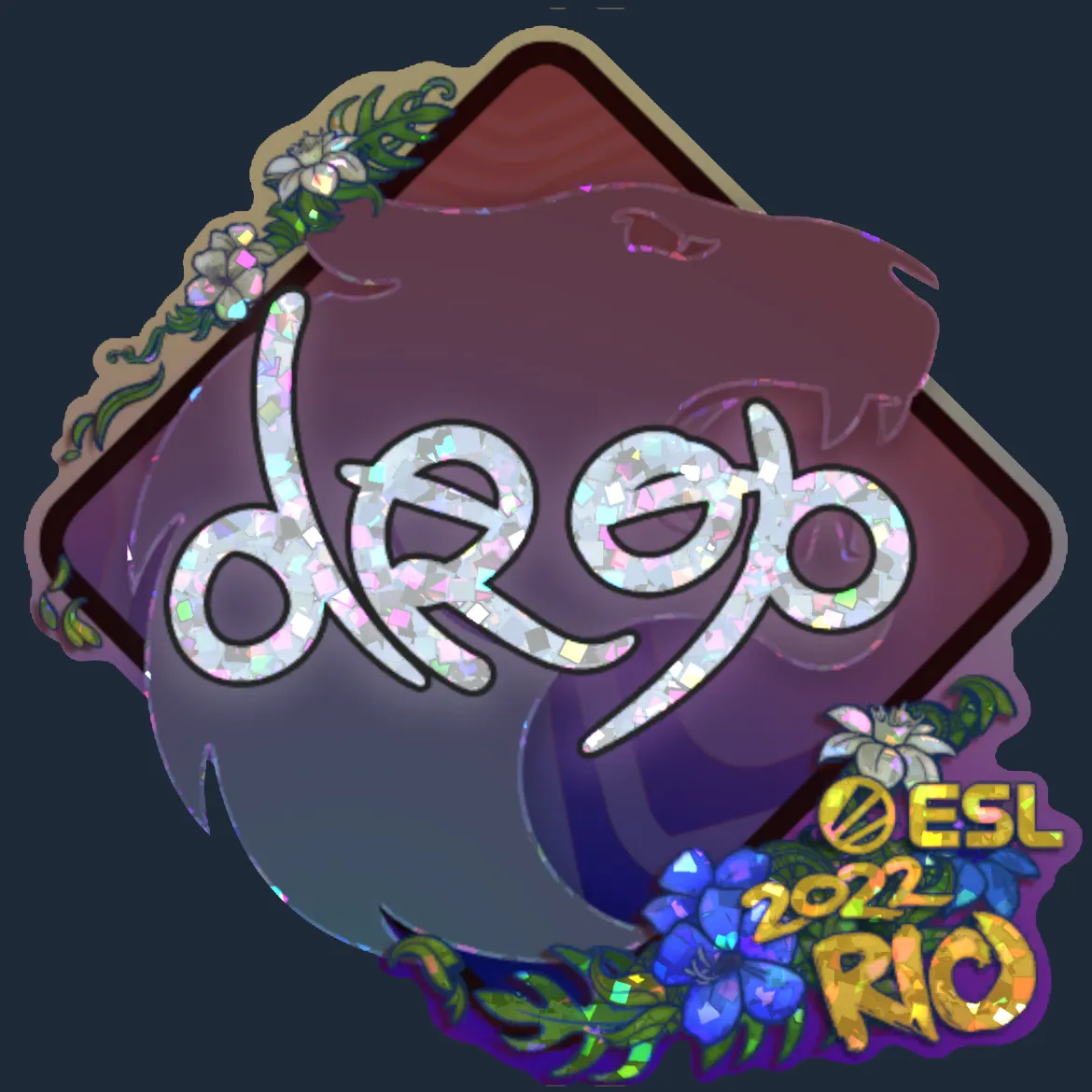 Sticker | drop (Glitter) | Rio 2022