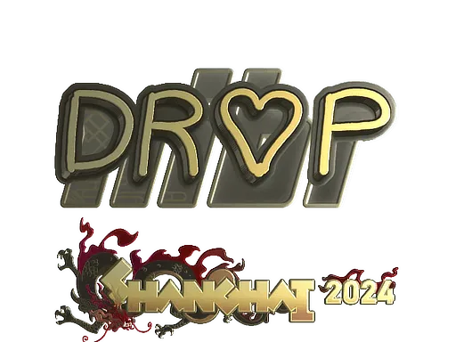 Sticker | drop (Gold) | Shanghai 2024