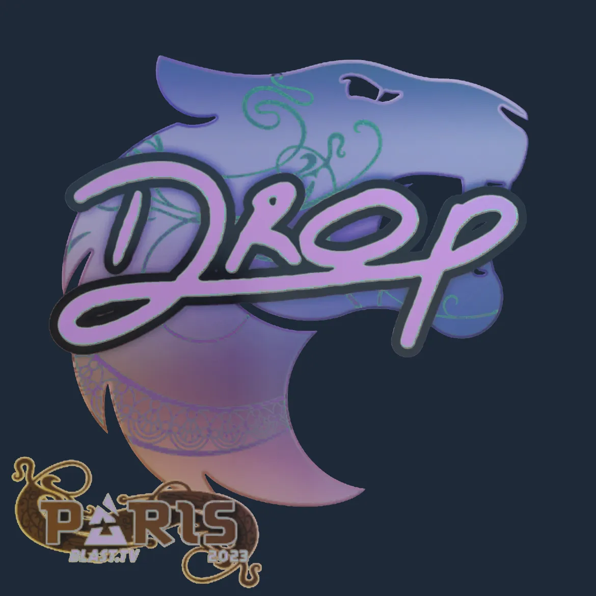Sticker | drop (Holo) | Paris 2023