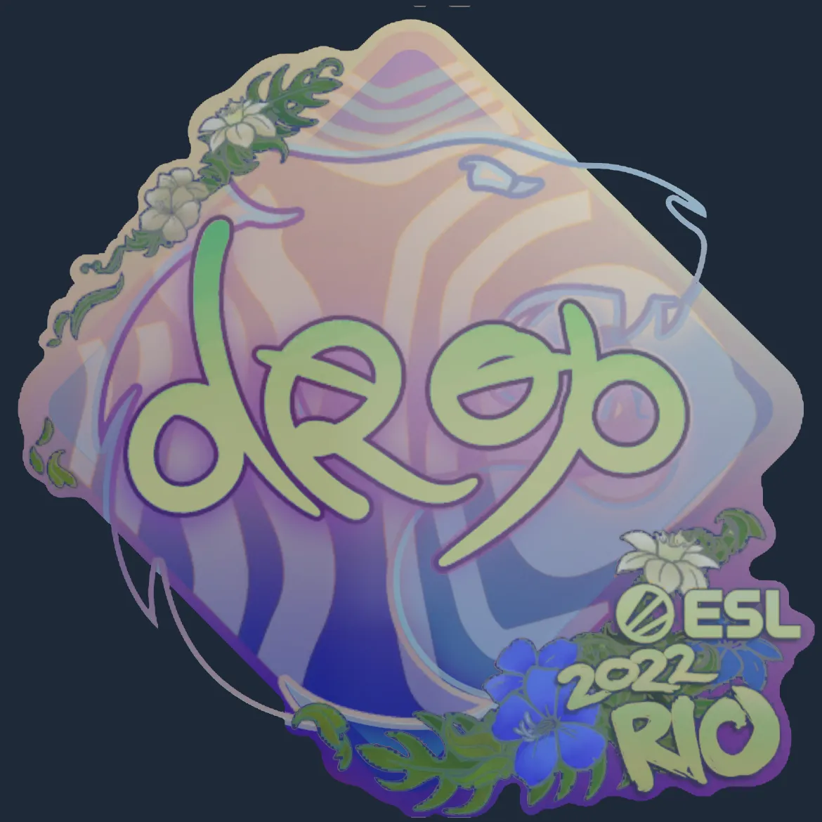 Sticker | drop (Holo) | Rio 2022