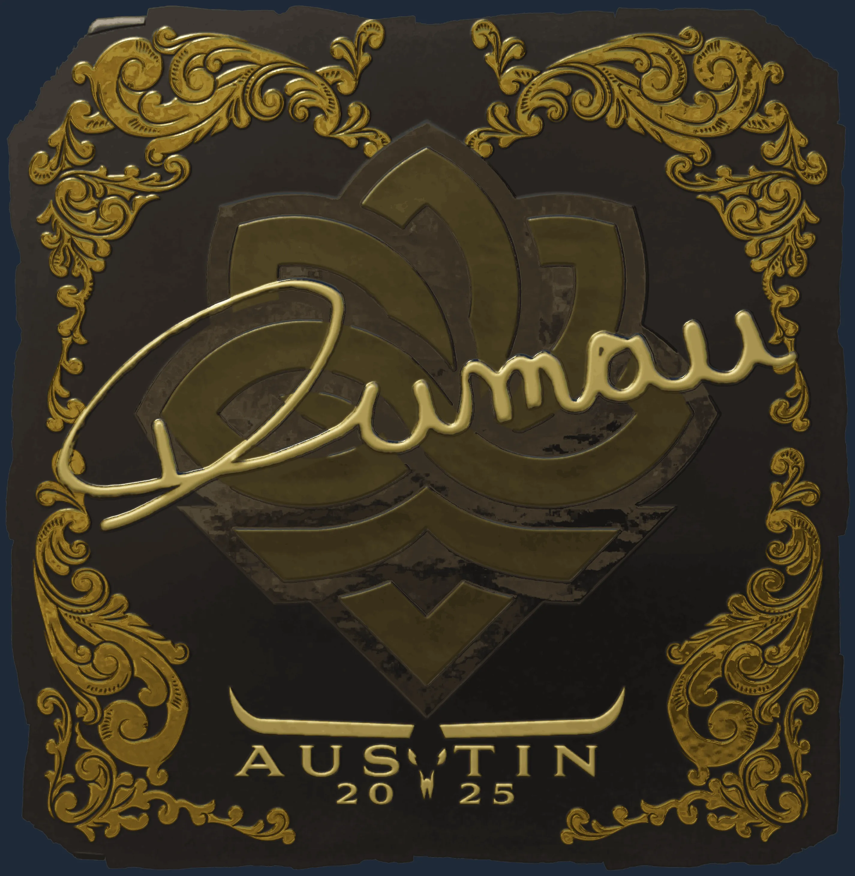 Sticker | dumau (Gold) | Austin 2025