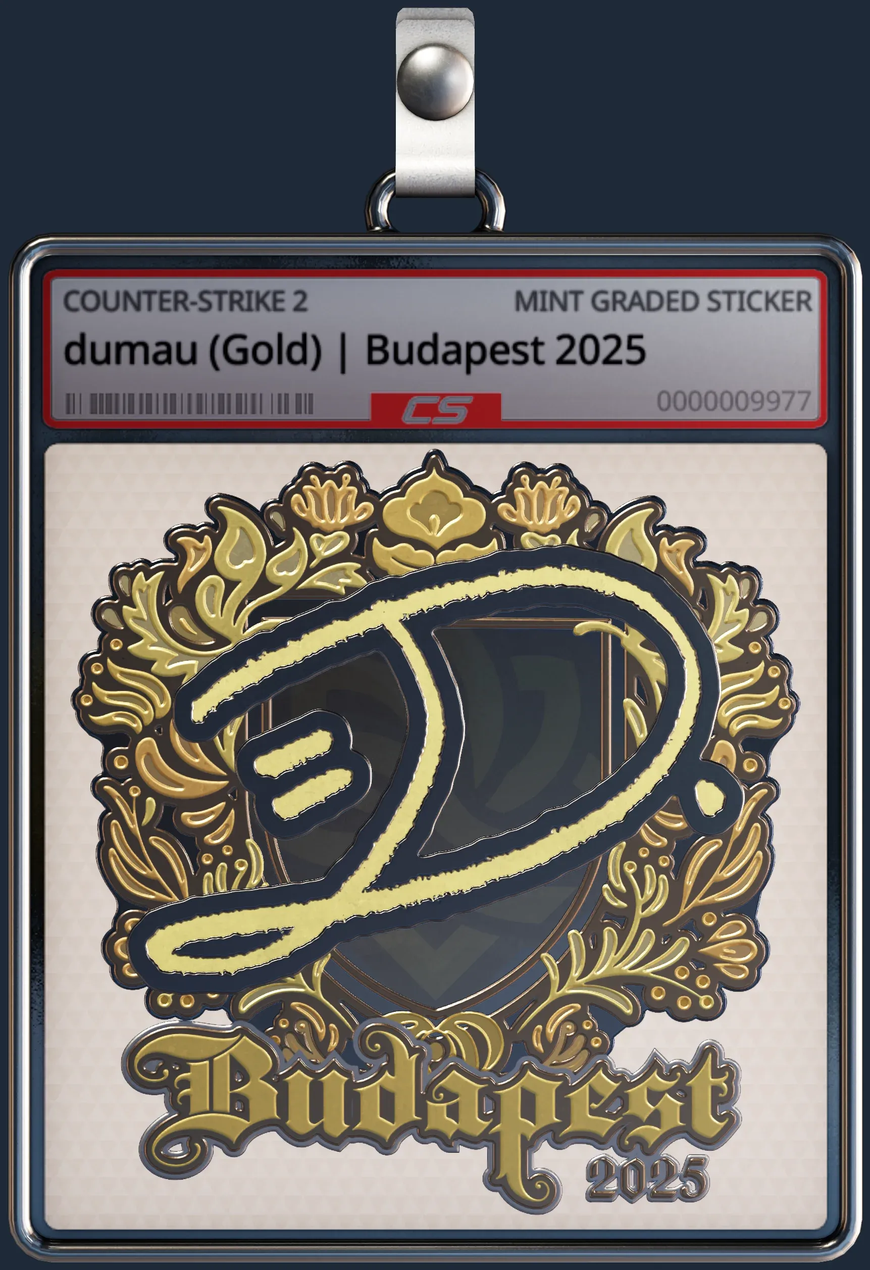 Sticker | dumau (Gold) | Budapest 2025