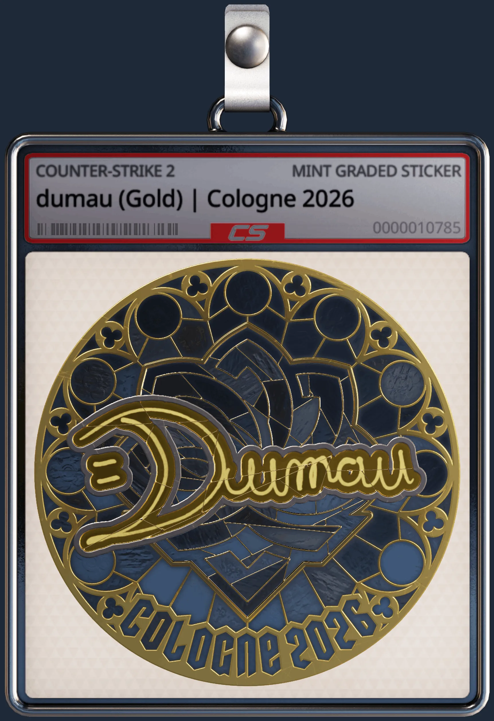 Sticker | dumau (Gold) | Cologne 2026
