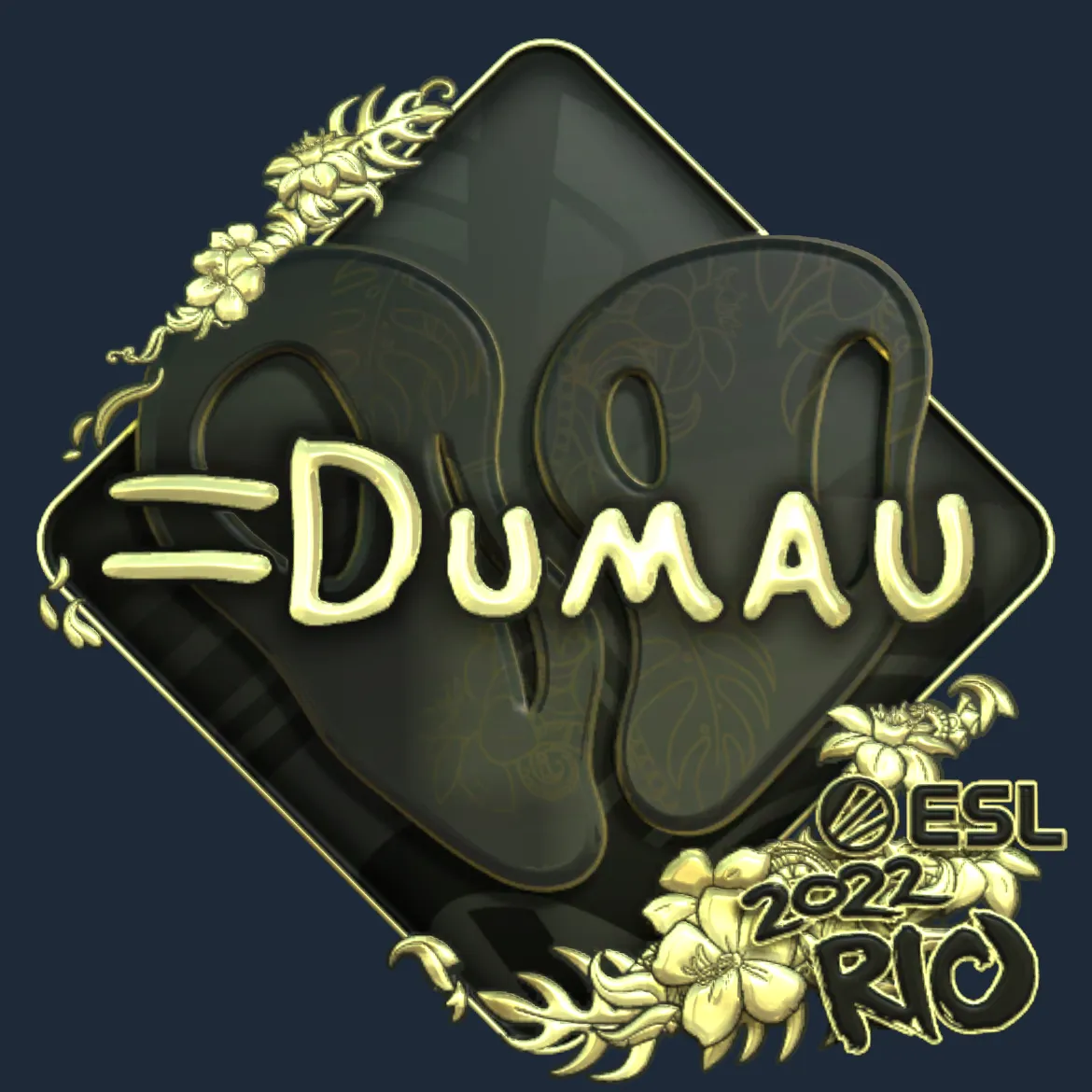 Sticker | dumau (Gold) | Rio 2022