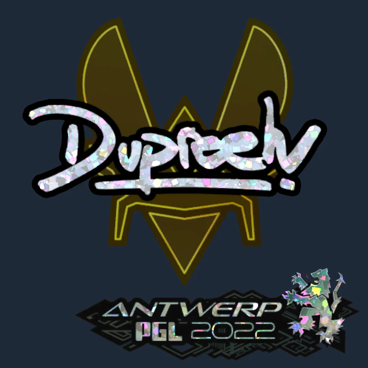 Sticker | dupreeh (Glitter) | Antwerp 2022