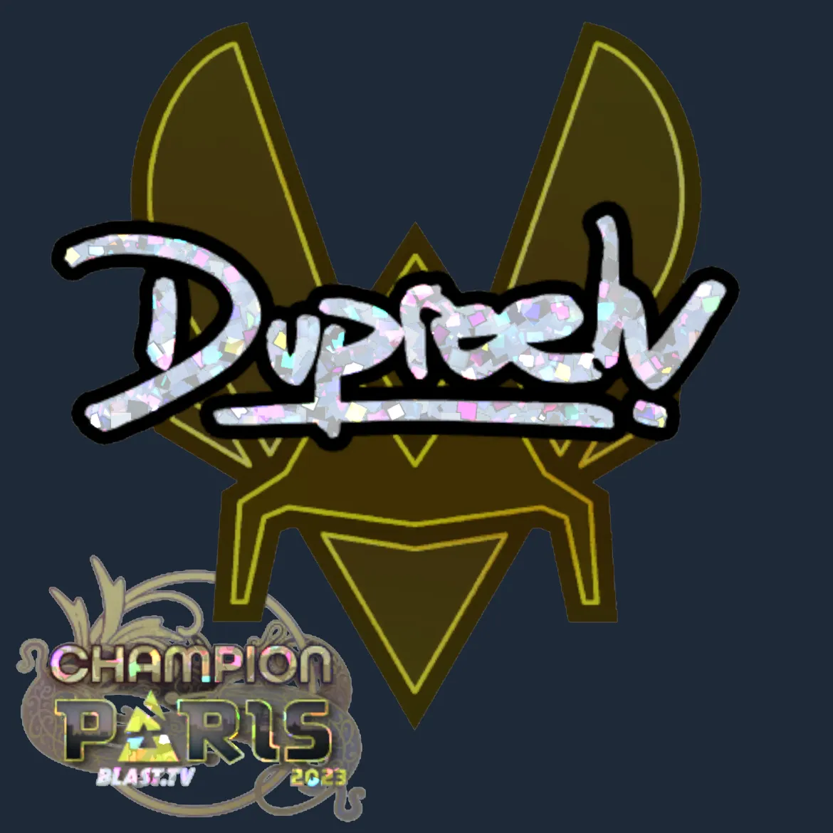 Sticker | dupreeh (Glitter, Champion) | Paris 2023