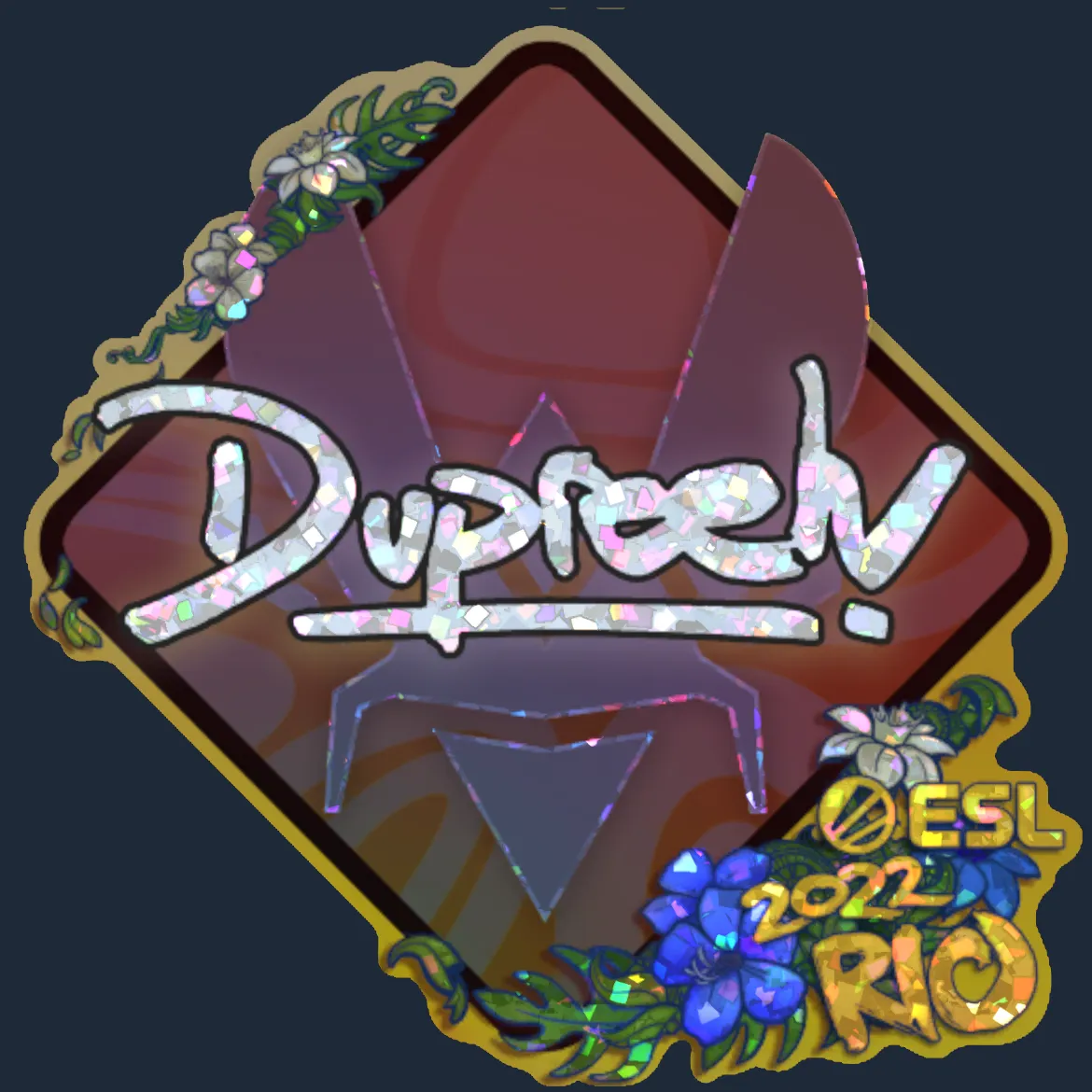 Sticker | dupreeh (Glitter) | Rio 2022