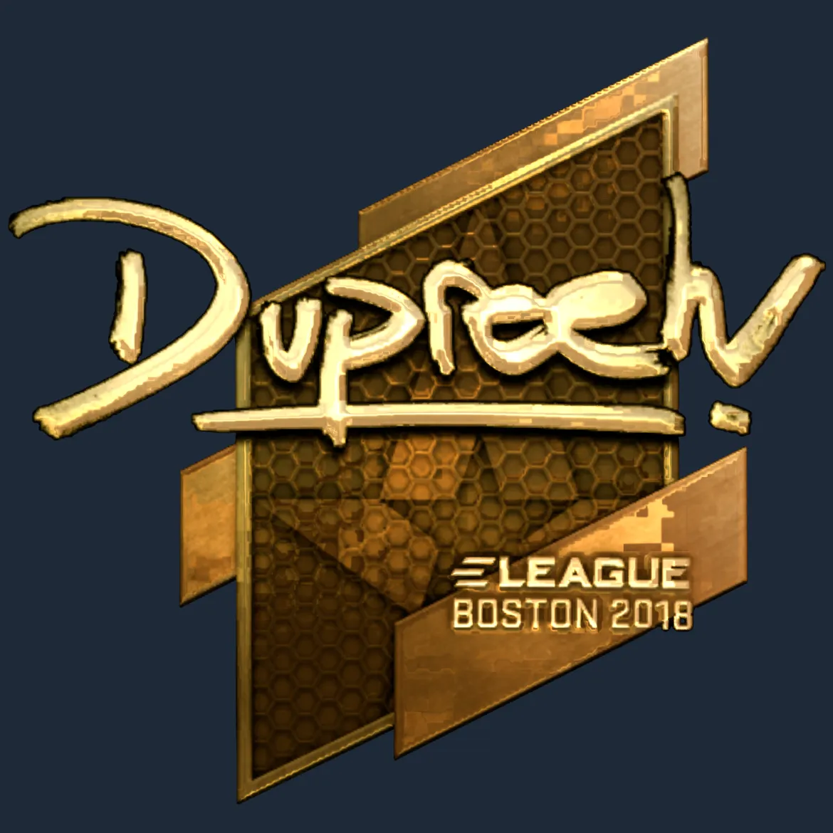 Sticker | dupreeh (Gold) | Boston 2018