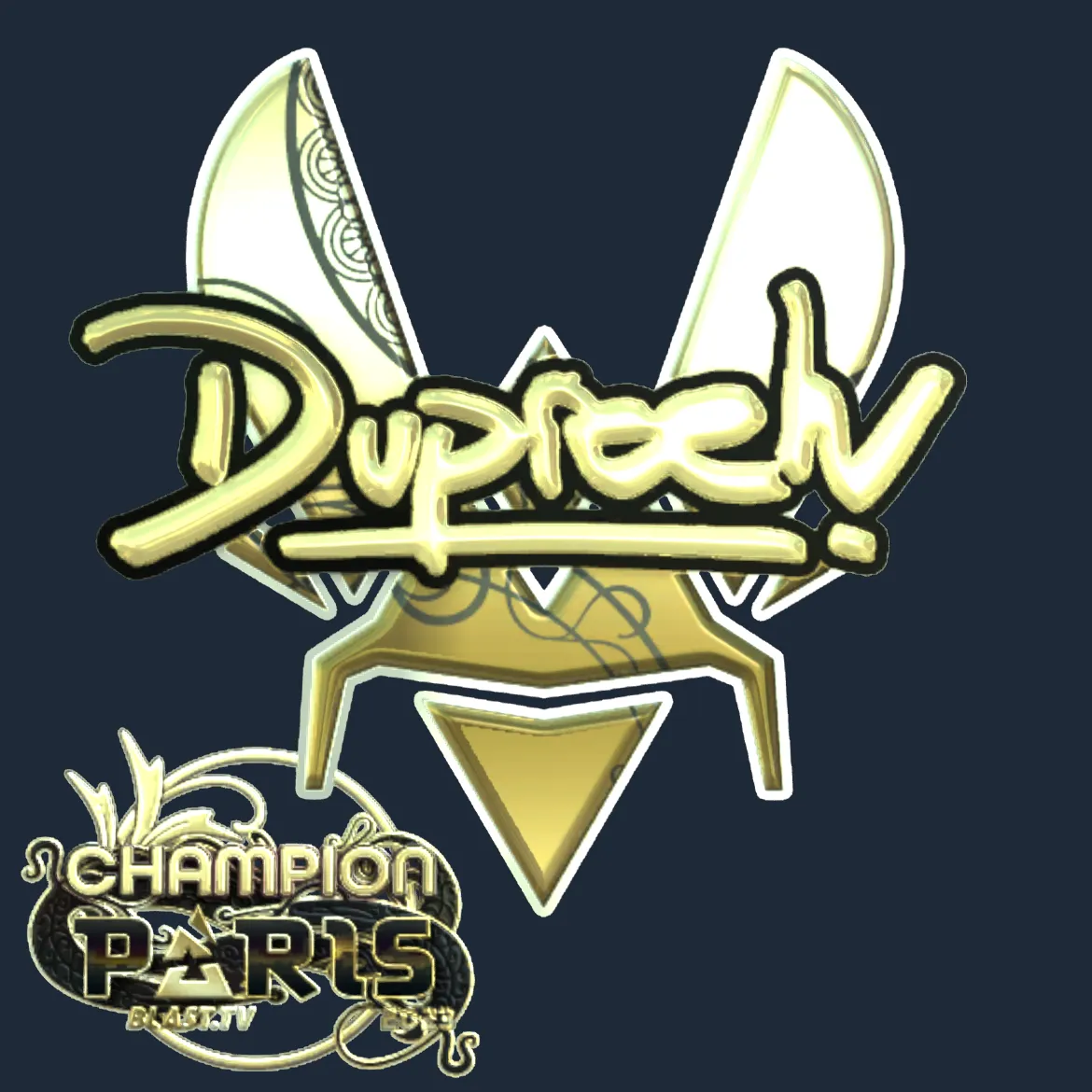 Sticker | dupreeh (Gold, Champion) | Paris 2023