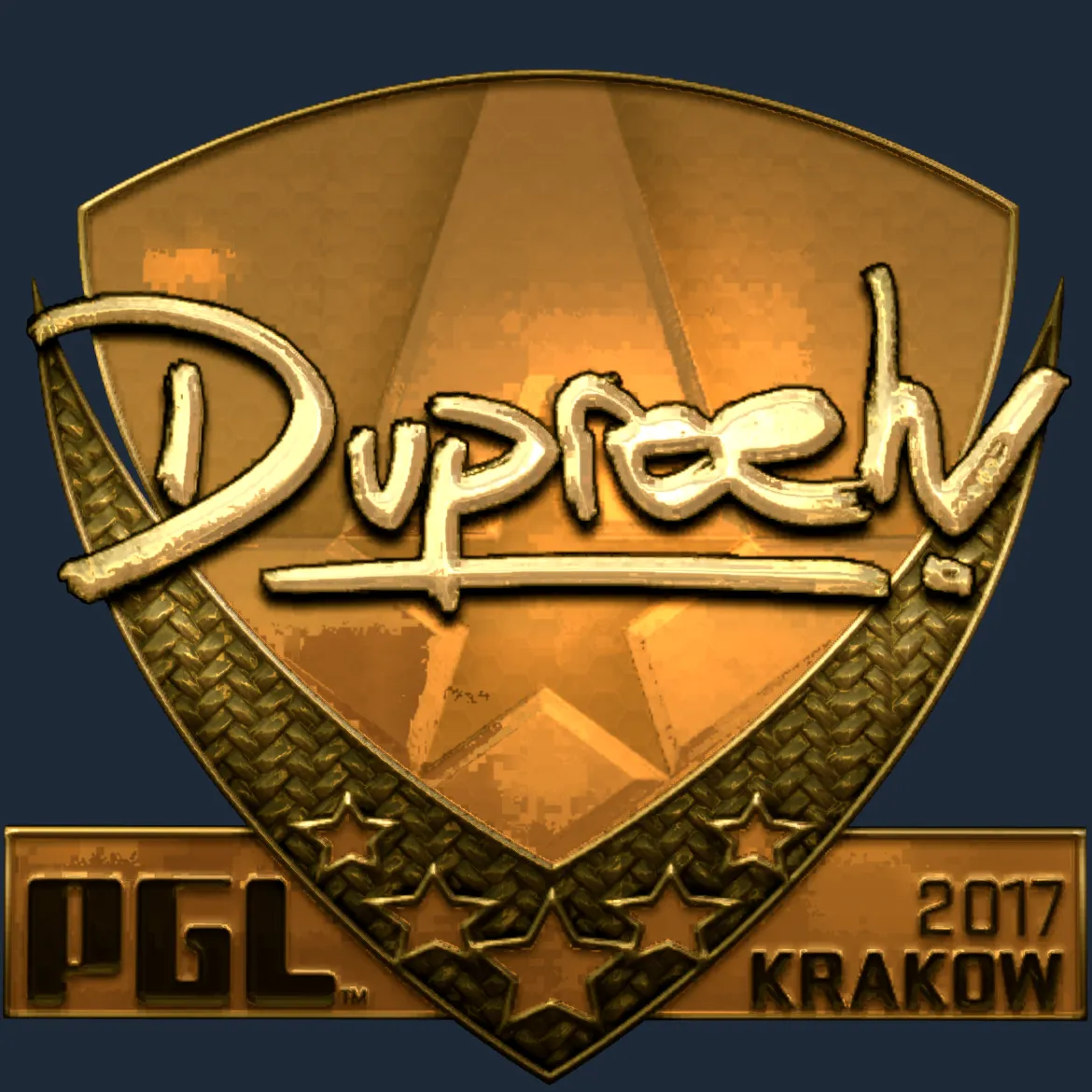 Sticker | dupreeh (Gold) | Krakow 2017