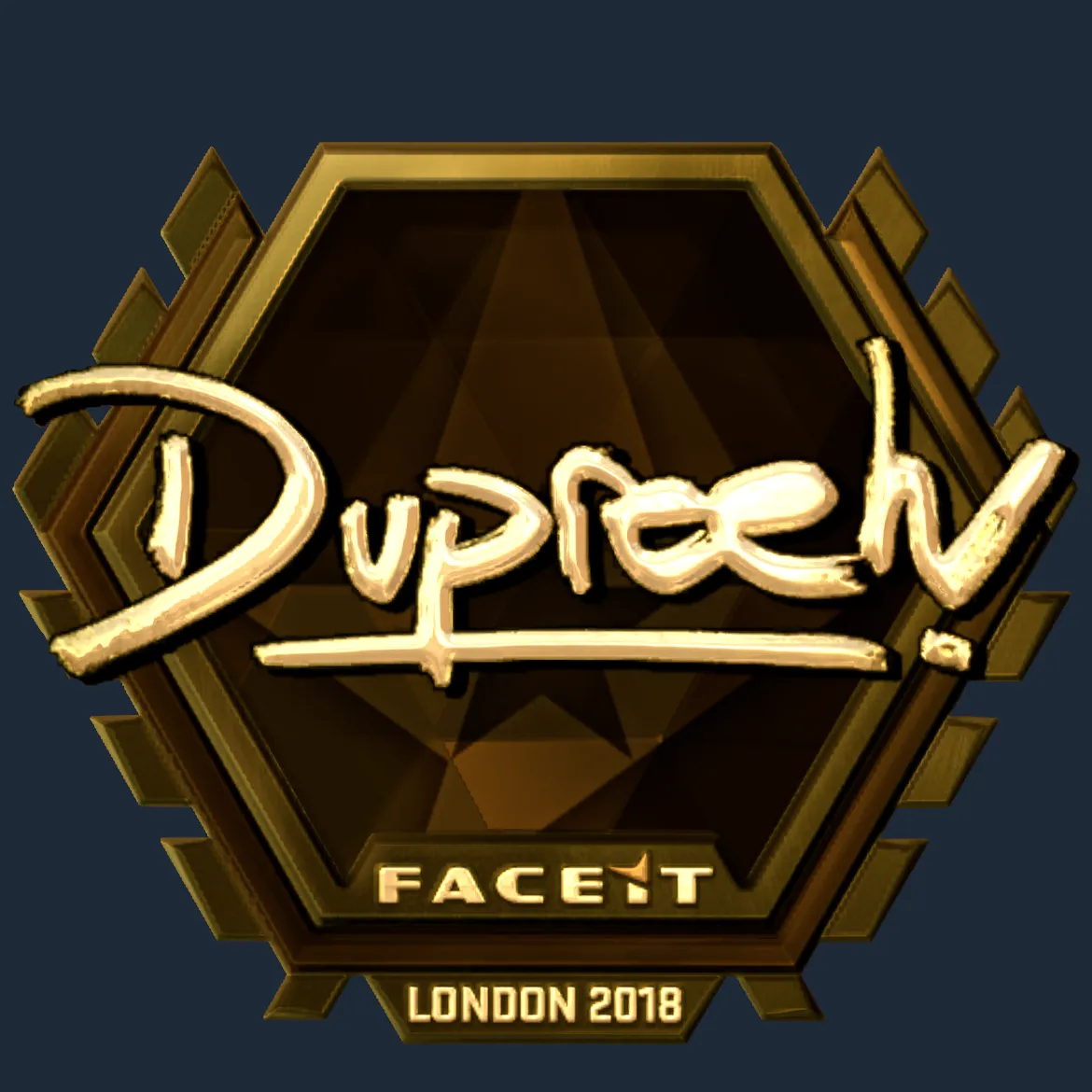 Sticker | dupreeh (Gold) | London 2018