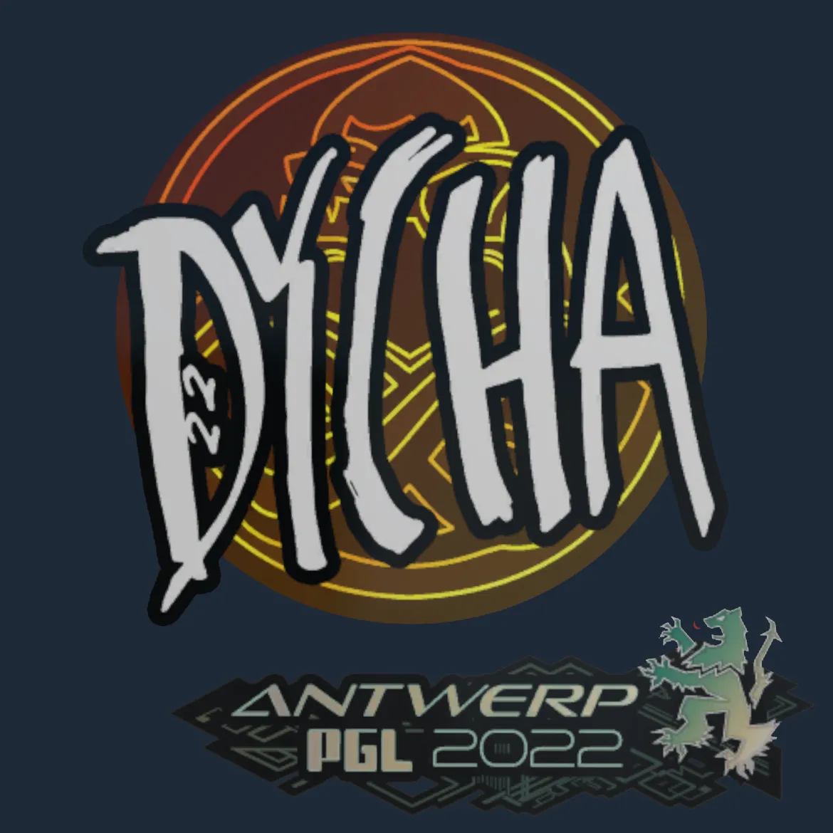 Sticker | dycha | Antwerp 2022