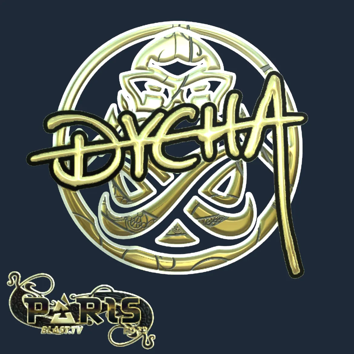 Sticker | Dycha (Gold) | Paris 2023