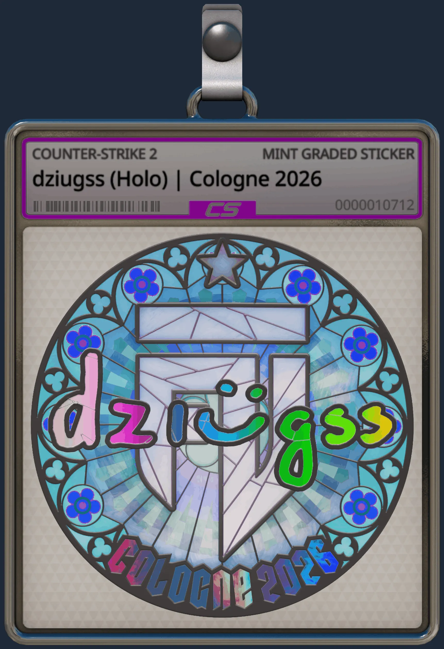 Sticker | dziugss (Holo) | Cologne 2026