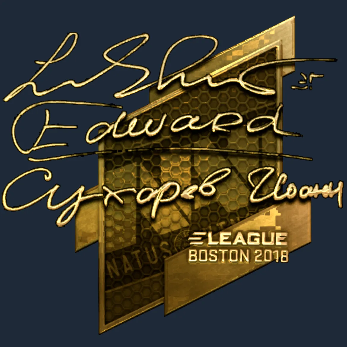 Sticker | Edward (Gold) | Boston 2018