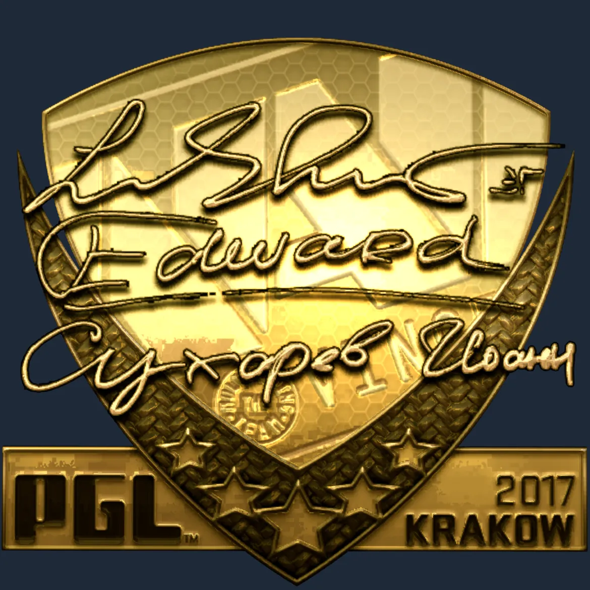Sticker | Edward (Gold) | Krakow 2017