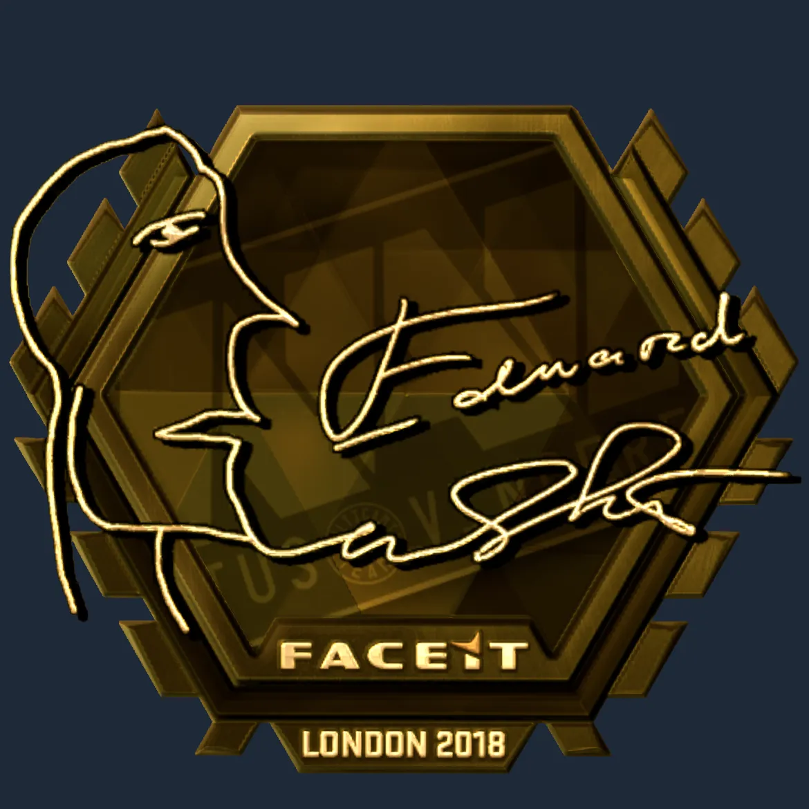 Sticker | Edward (Gold) | London 2018