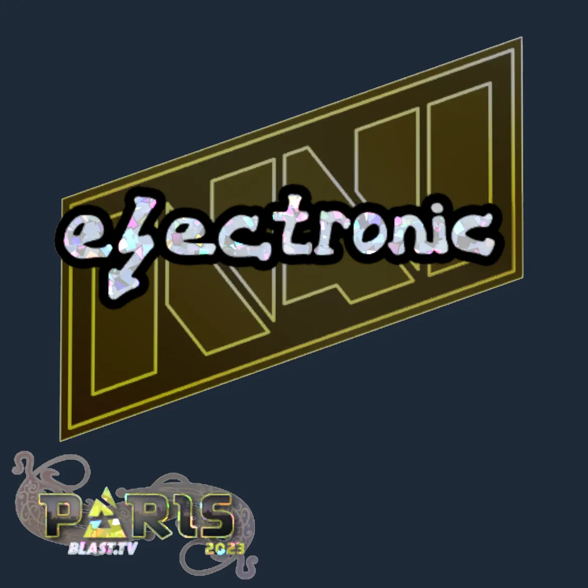 Sticker | electronic (Glitter) | Paris 2023